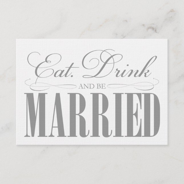 Pewter Eat, Drink & Be Married | Enclosure (Front)