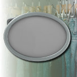 Pewter Grey Solid Color | Classic Elegant Belt Buckle<br><div class="desc">Trendy Pewter Grey Solid Color | Classic Design | Elegant and Minimalist | Fashion and  Stylish Gift</div>