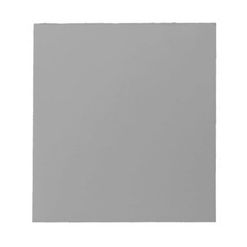 Pewter Grey Solid Color  Classic Elegant Notepad