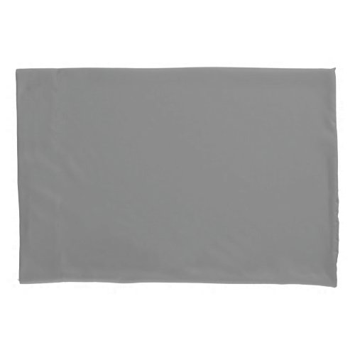 Pewter Grey Solid Color  Classic Elegant Pillow Case