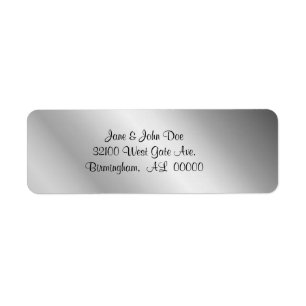 Pewter Look address Labels