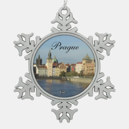 Pewter Prague Ornament