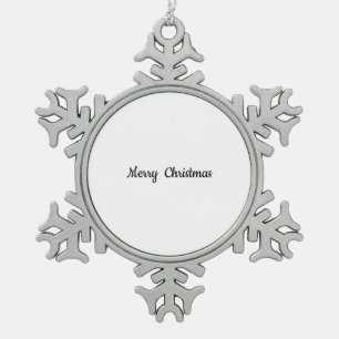Pewter Snowflake Christmas Ornament