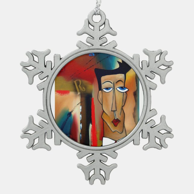 Pewter Snowflake Ornament (Front)