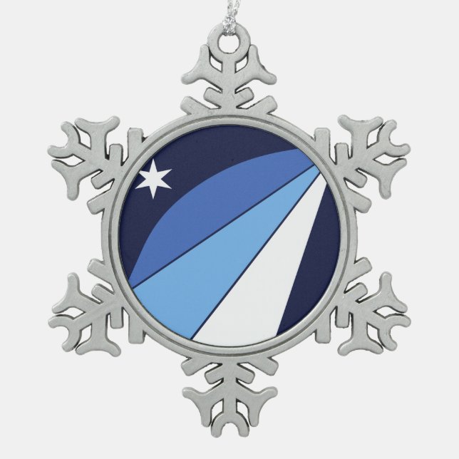 Pewter Snowflake Ornament with Columbia, SC (Front)