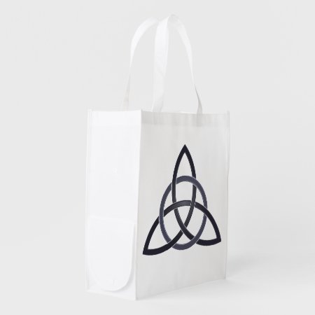 Pewter Trinity Knot Reusable Grocery Bag