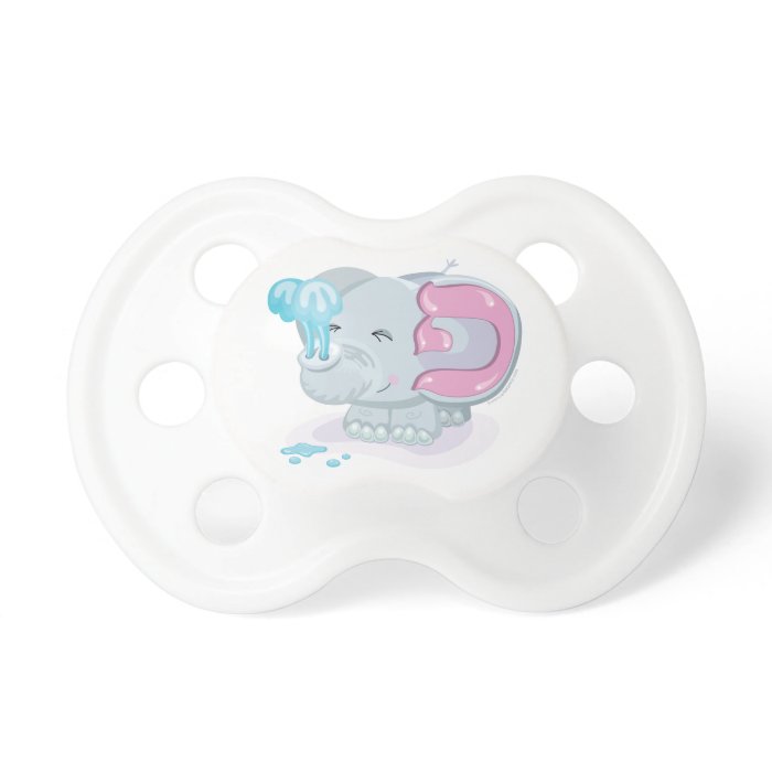 Pey Hebrew Aleph Bet (Alphabet) Elephant Pacifier