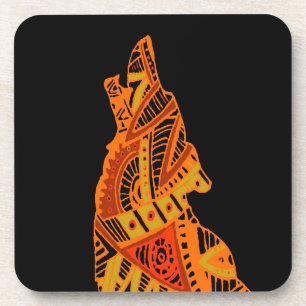 Peyote Coyote Tucson Arizona Drink Coaster