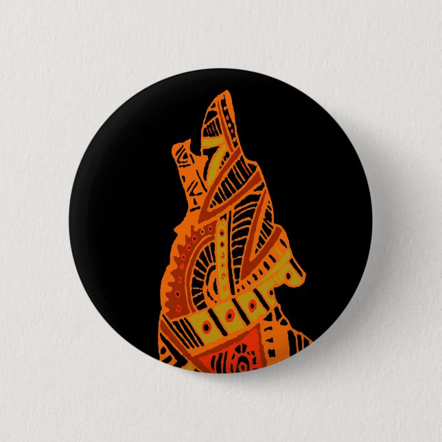 Peyote Coyote Tucson Arizona Pinback Button (Front)
