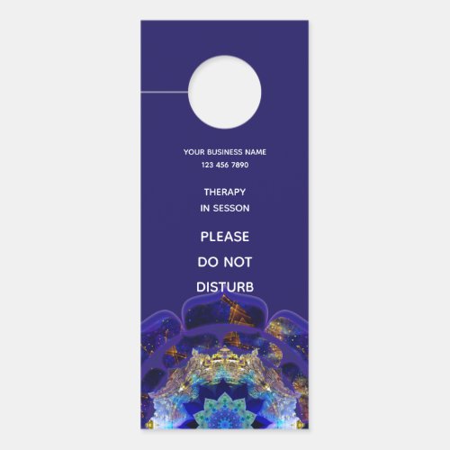 Peyote Sky Mandala Metaphysical Navy Door Hanger