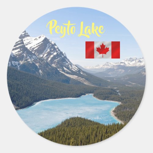 Peyto Lake _ Banff National Park Alberta Canada Classic Round Sticker
