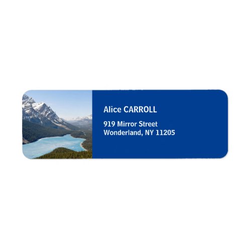 Peyto Lake _ Banff National Park Alberta Canada Label