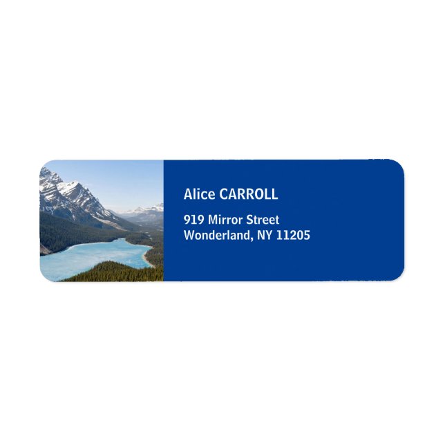 Peyto Lake - Banff National Park, Alberta, Canada Label (Front)