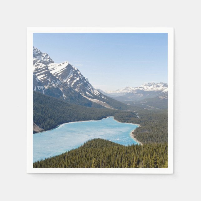 Peyto Lake - Banff National Park, Alberta, Canada Napkins (Front)