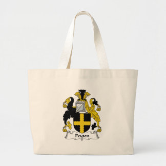 Peyton Family Crest Large Tote Bag