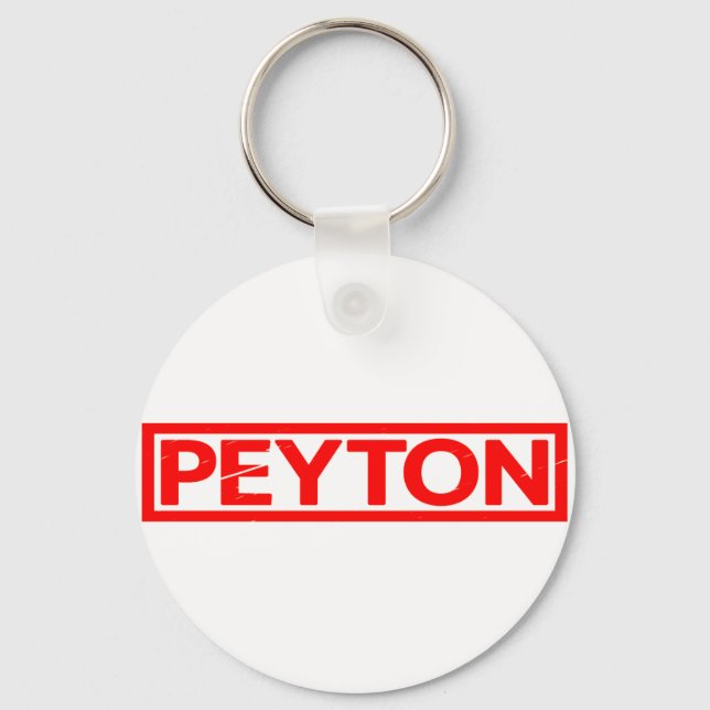 Peyton Stamp Keychain (Front)