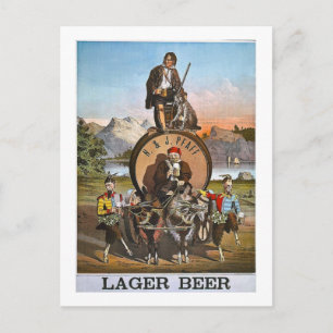 Pfaff Lager Beer - Vintage Ad 1800s Postcard