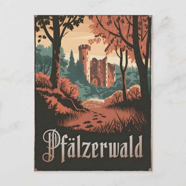 Pfälzerwald Palatinate Forest vintage Postcard (Front)
