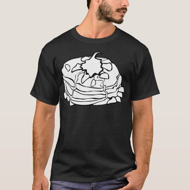 pfannkuch pancakes crepes breakfast donuts space t T-Shirt (Front)