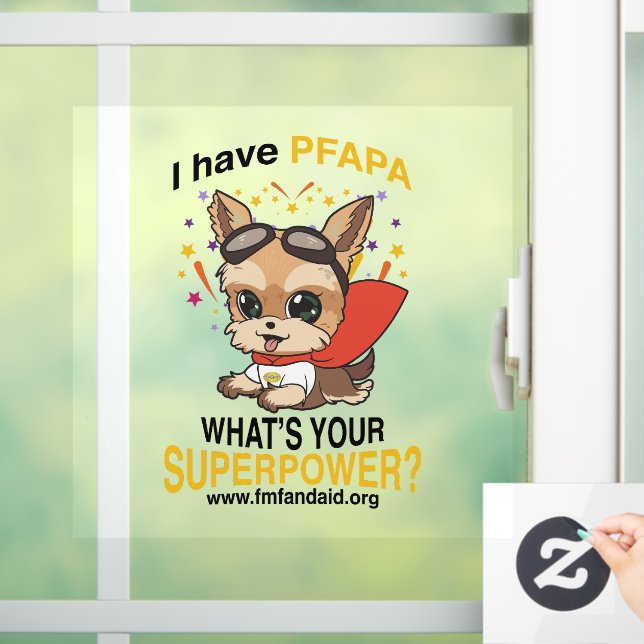 PFAPA Superpower Window/Wall sticker (Home)