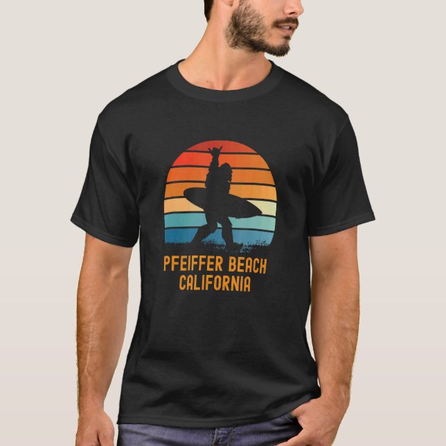 Pfeiffer Beach  California Sasquatch Souvenir 1 T-Shirt (Front)