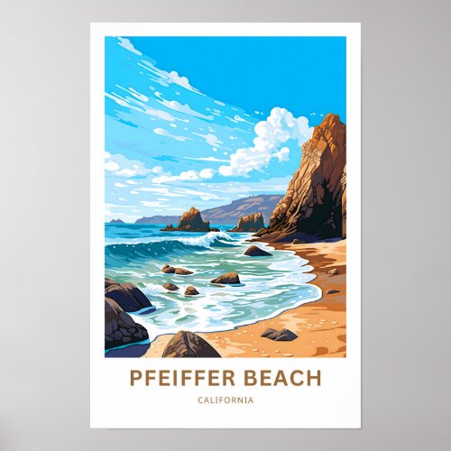 Pfeiffer Beach California Travel Print