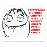 PFFTCH Laughing Rage Face Comic Meme Poster PFFTCH Laughing Rage Face Comic Meme Poster
