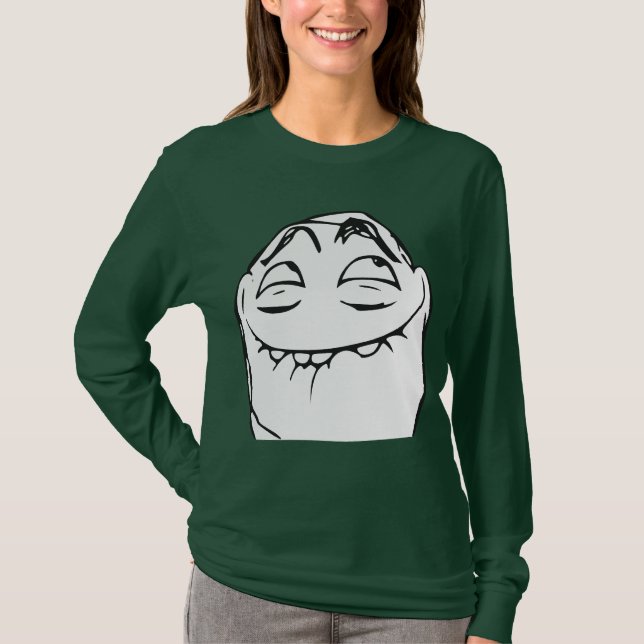 PFFTCH Laughing Rage Face Comic Meme T-Shirt (Front)