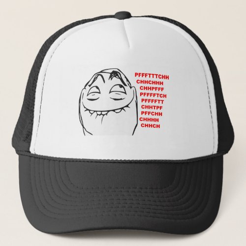 PFFTCH Laughing Rage Face Comic Meme Trucker Hat