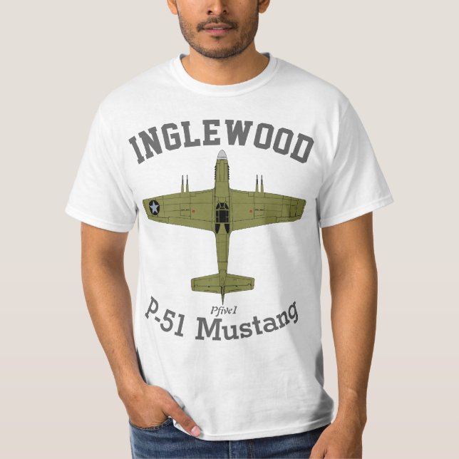 Pfive1 P-51 Mustang Inglewood T-Shirt (Front)