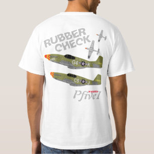 Pfive1 P-51 Mustang "Rubber Check" T-Shirt
