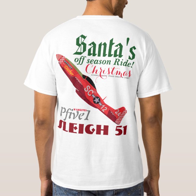 Pfive1 "Sleigh 51" T-Shirt (Back)