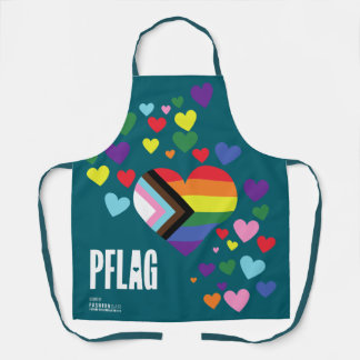PFLAG All-Over Print Apron for darker background