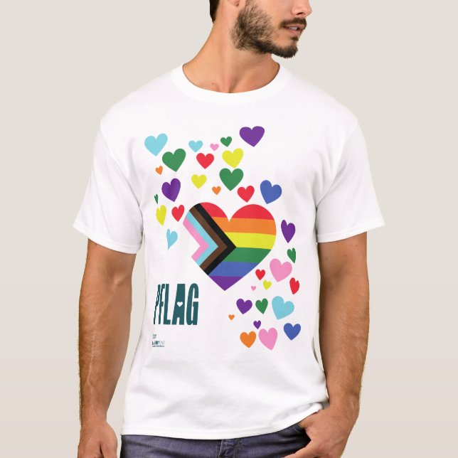 PFLAG Pride Shirt white background (Front)