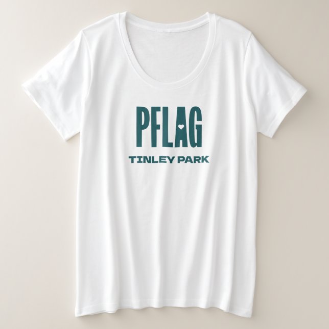 PFLAG Tinley Park Plus Size Women's Shirt (Design Front)