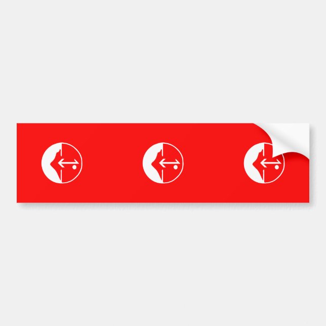 Pflp, Colombia Political flag Bumper Sticker (Front)