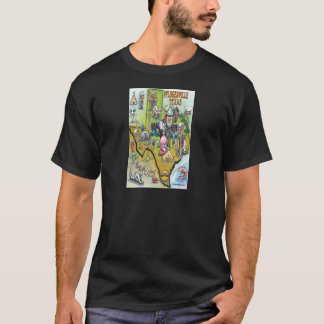 Pflugerville Texas Cartoon Map T-Shirt