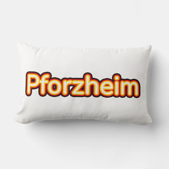 Pforzheim Deutschland Germany Lumbar Pillow (Front)