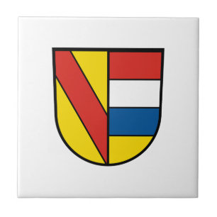 Pforzheim flag city germany symbol emblem lion ceramic tile