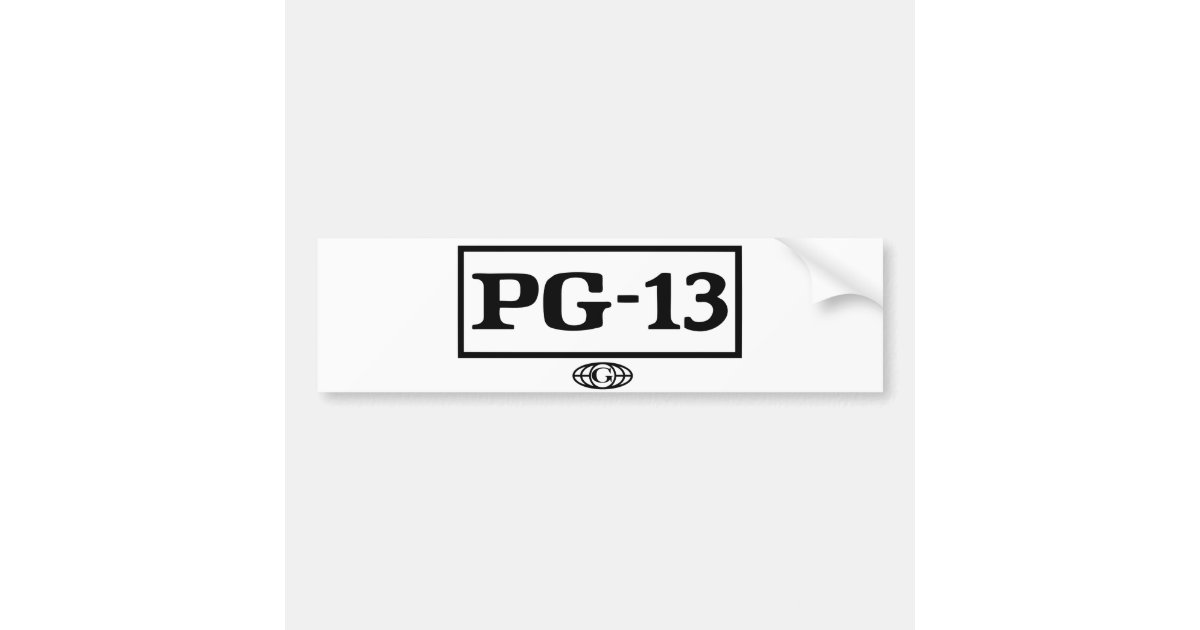 PG-13 Sticker | Zazzle