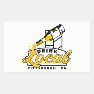 PGH Clothing Co. - Drink Local Decal Rectangular Sticker