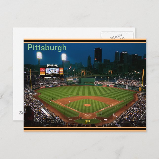 Pgh Post Card PNC Park at Night (Front/Back)