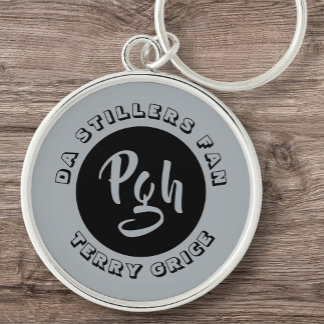 Pgh Stillers Yinzer Sports Custom Vintage Keychain