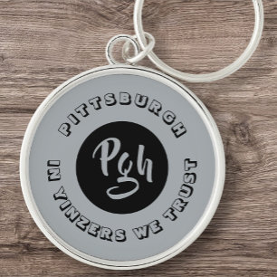 Pgh Yinzer Sports Custom Vintage Keychain