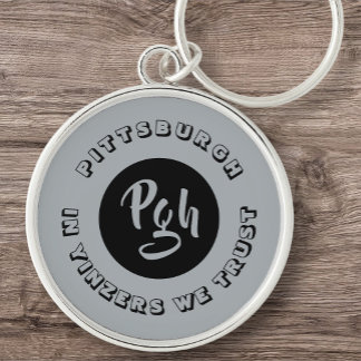 Pgh Yinzer Sports Custom Vintage Keychain