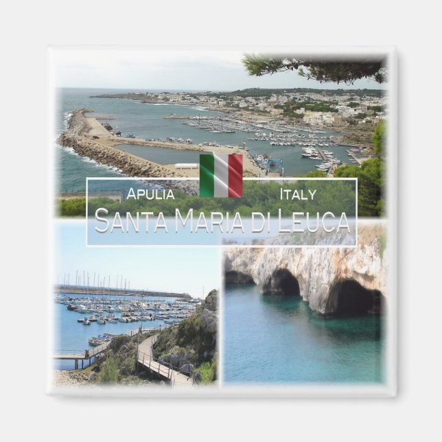PGL004 SANTA MARIA DI LEUCA, Apulia, Fridge Magnet (Front)
