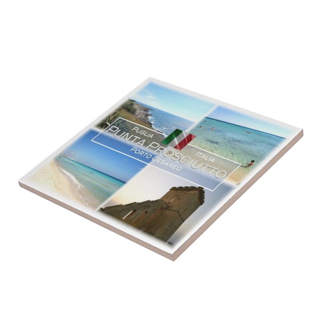 PGL021  PUNTA PROSCIUTTO, Apulia, Ceramic Tile (Side)