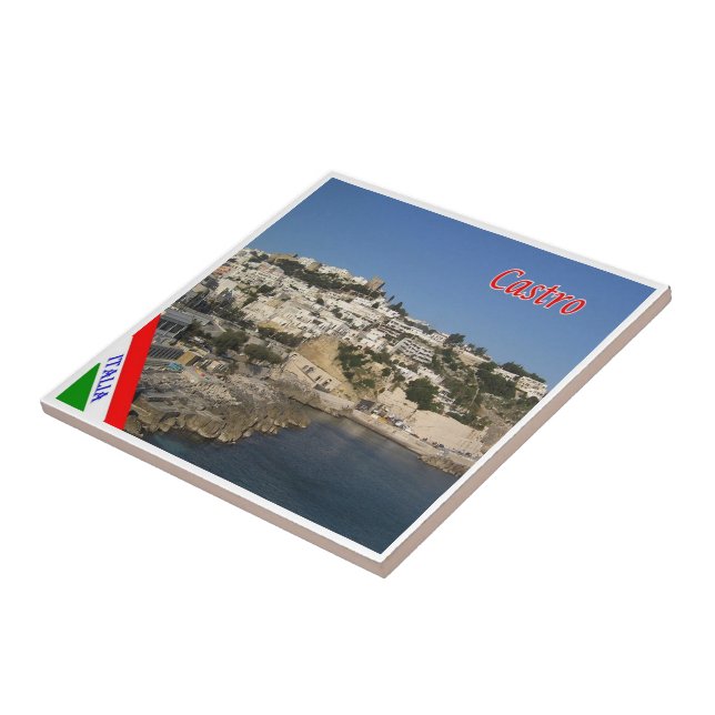 PGL033 CASTR0, SALENTO, Apulia, Italy, Ceramic Tile (Side)