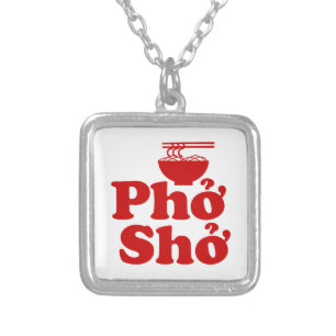 Phở Shở Silver Plated Necklace