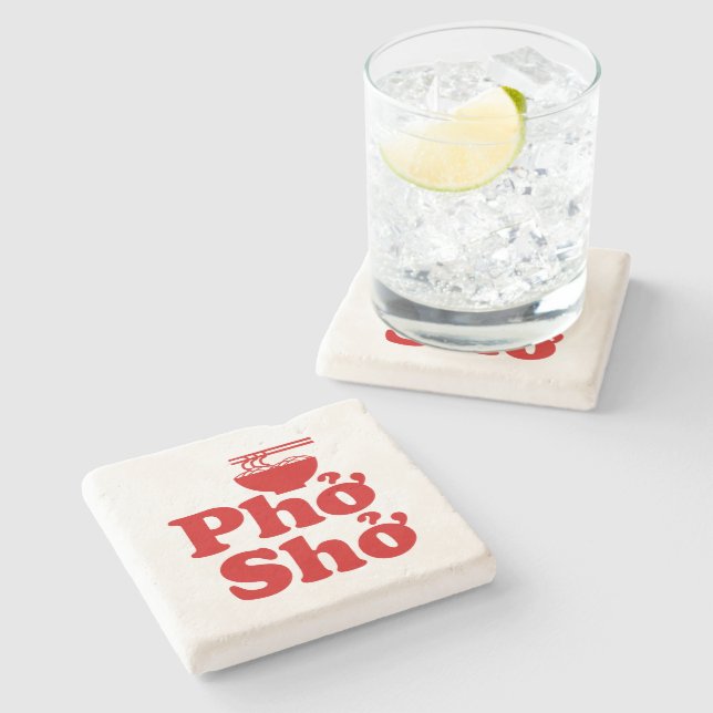 Phở Shở Stone Coaster (Side)